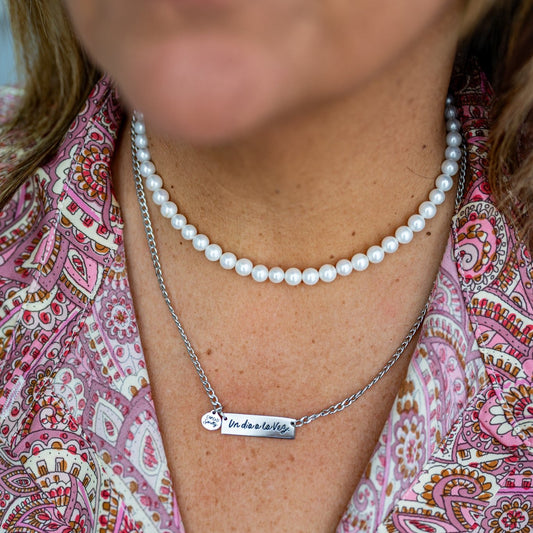Un día a la Vez - Silver Necklace