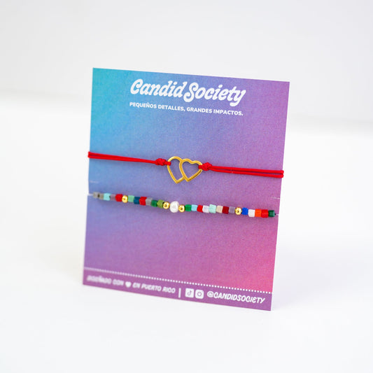 Two Hearts - Bracelet Set