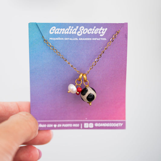 Collar Bolita Animal Print – 18"