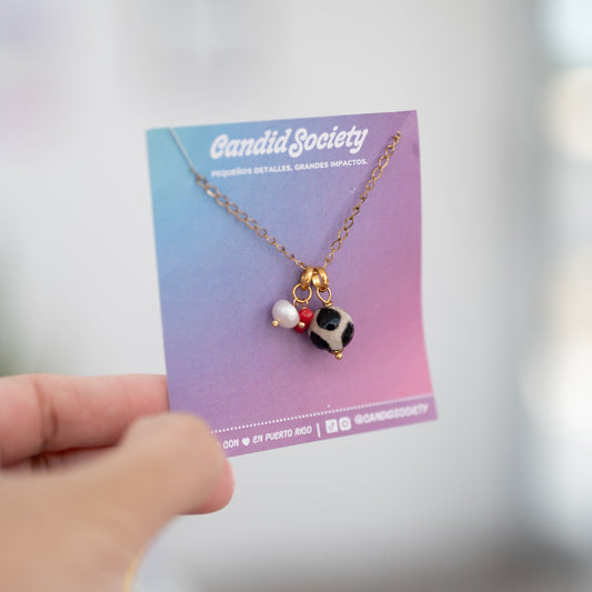 Collar Bolita Animal Print – 18"