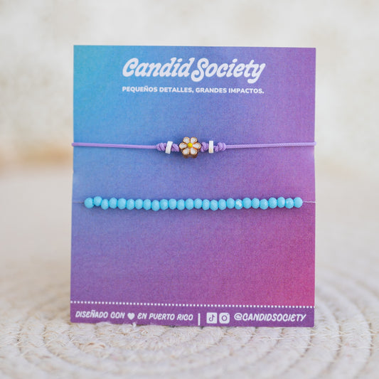 Set de Pulseras “Bloom & Blue”