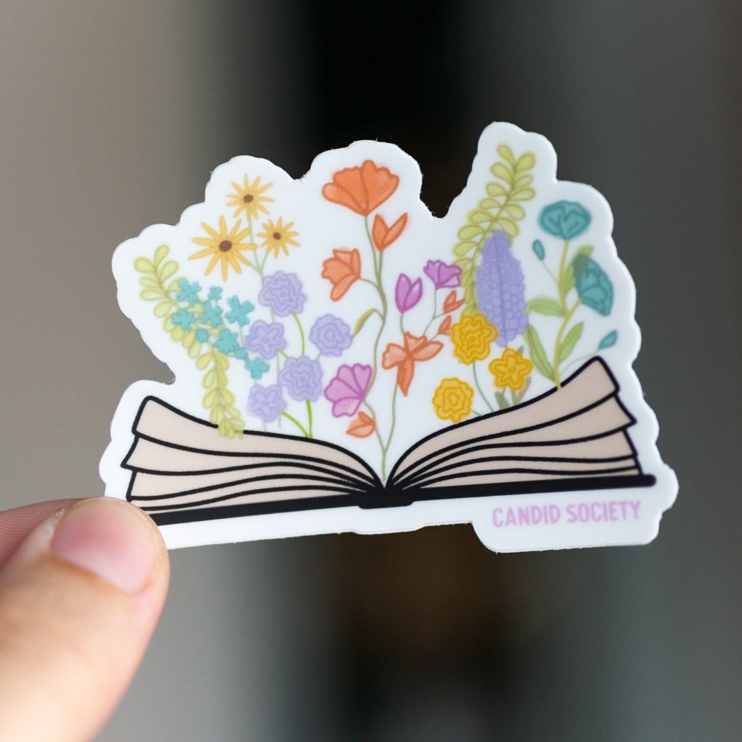 42 - Blooming Book - Premium Sticker