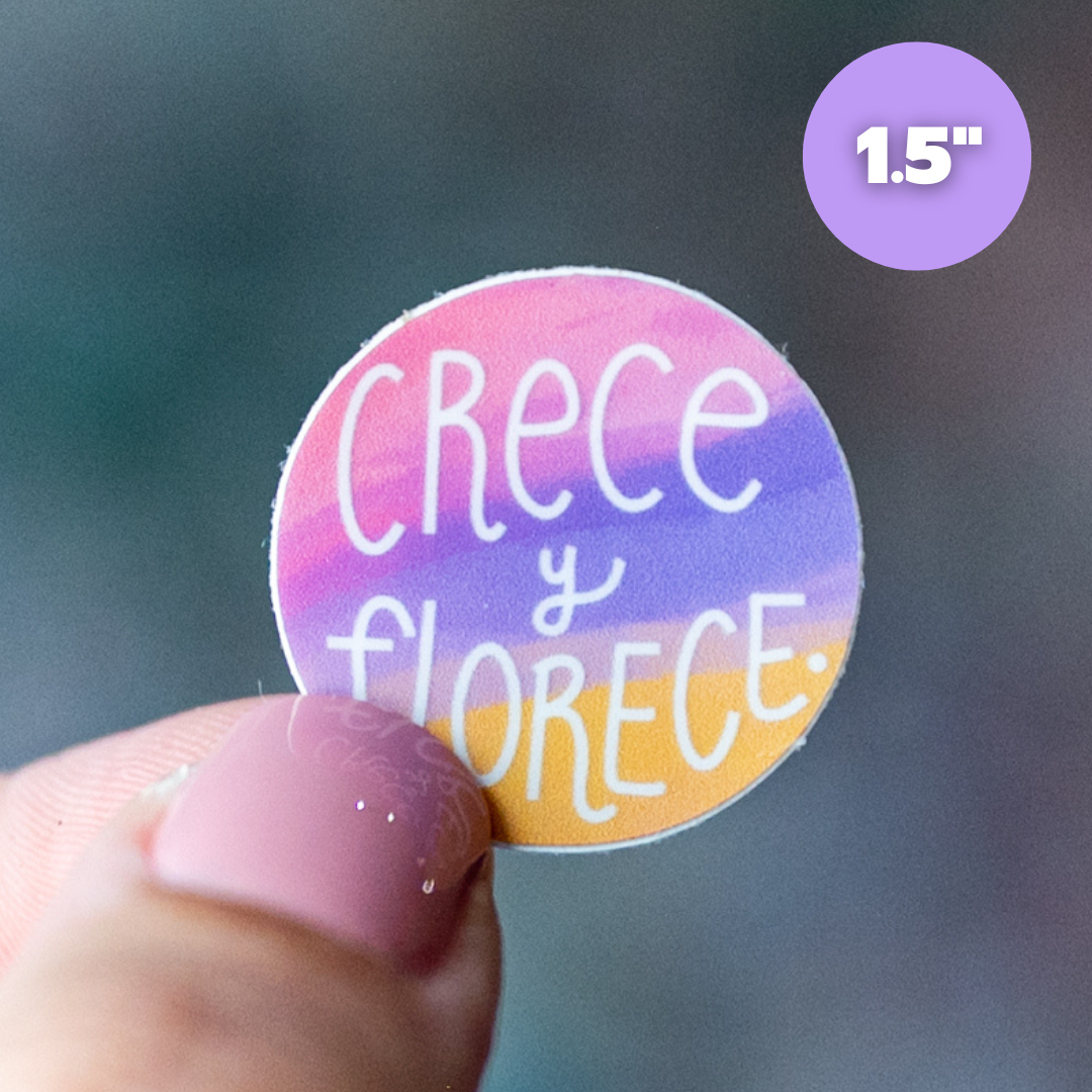 Crece y Florece - Mini Sticker