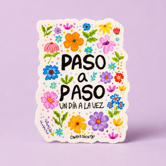 PASO A PASO Un día a la Vez - Premium Sticker