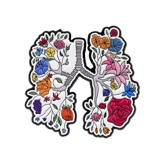 Pulmones con Flores - Enamel Pin