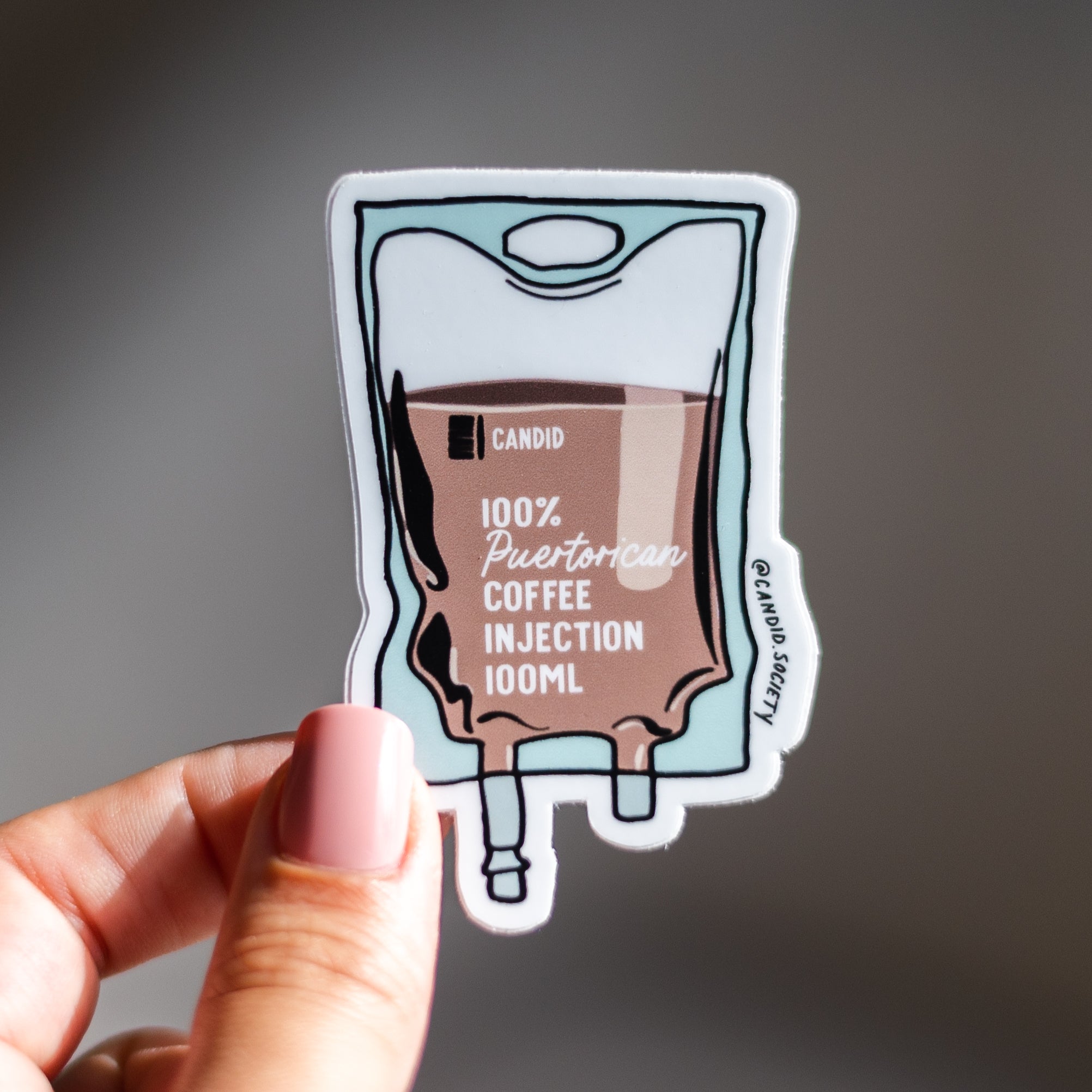 83 - Inyeccion de Café - Premium Sticker